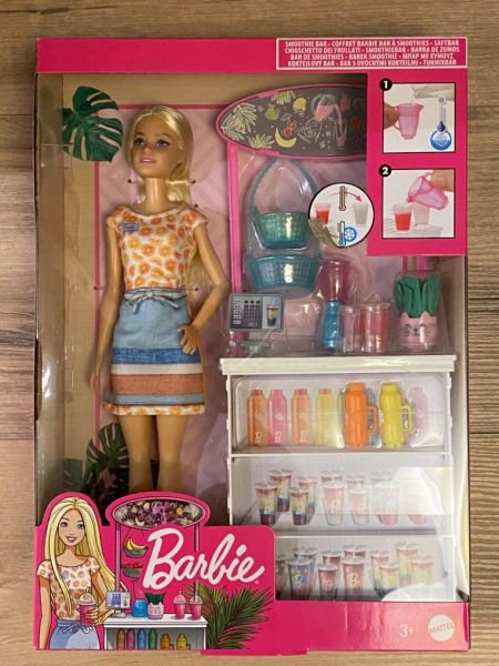 Grn75â€‹ Smoothie Bar Playset With Blonde Smoothie Bar & 10 Accessories, Multicolor, 30.5 Cm*5.8 Cm*12.7