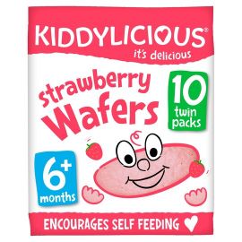 Kiddylicious Strawberry Wafer 10 X4 G