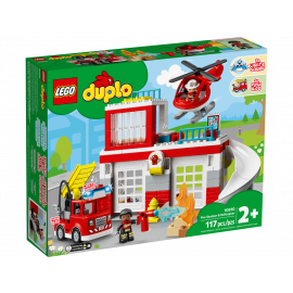 Lego Fire Station & Helicopter