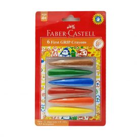 Faber-castell 6 first grip crayons