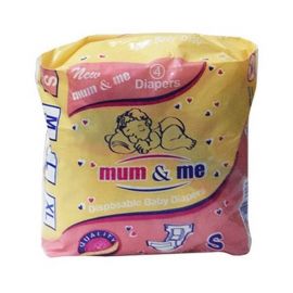 Mum & Me Baby Diaper - 4's Small