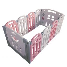 Foldable Gaming Fence / 10 Panels Baby Play Yard / Playpen / Baby Kid Safety Play Fence