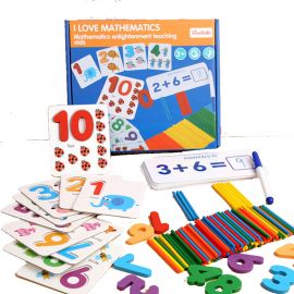 Mathematics spelling Early Learning Kids Wooden Set