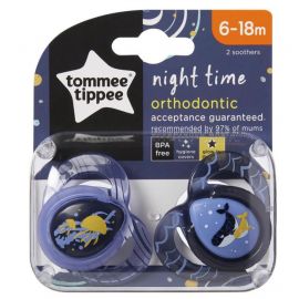 Tommee Tippee Night Time Soothers 6-18m