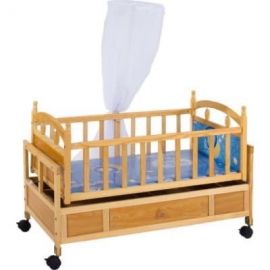 Baby Wooden Cradle Bed | Baby Swing Bed