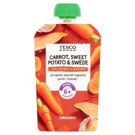 Tesco Carrot Sweet Potato Swede Pouch 100G