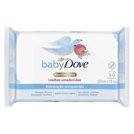DOVE BABY CARE, GENTLE, SENSITIVE AND KIND TO SKIN RICH MOISTURISING AND CLEANING WET WIPES FOR BABY 50PCS