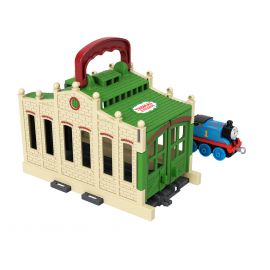 Fisher-Price Thomas & Friends Connect & Go Shed And Push-Along Train Engines For Preschool Kids Ages 3 Years And Up- Gwx08