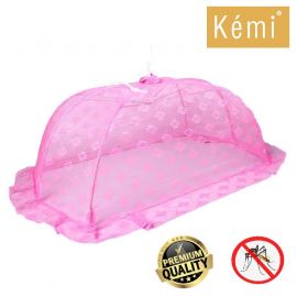 Kemi Baby Mosquito Net Baby Net Net | Medium | Color - Pink