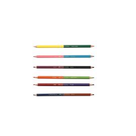 Faber-Castell Bi-Color Pencil Set - Pack of 6