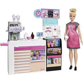 Barbie GMW03 -Coffee Shop with Doll