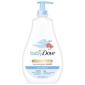 BABY DOVE TIP TO TOE BABY WASH AND SHAMPOO FOR BABY'S DELICATE SKIN RICH MOISTURE WASHES AWAY BACTERIA - TEAR-FREE AND HYPOALLERGENIC