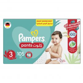 Pampers Baby Dry Nappy Pants Size 3 Mega 105 Pack