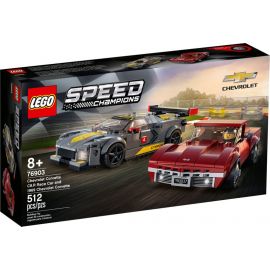 Lego Speed Champion Chevrolet Corvette C8.R Race Car And 196-LG76903