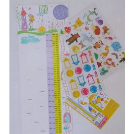 Height Measure Chart Wall Sticker for Kids Rooms Growth Chart Nursery Room Decor Wall Art