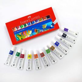 FABER-CASTELL- STUDENT WATERCOLOURS SET 12