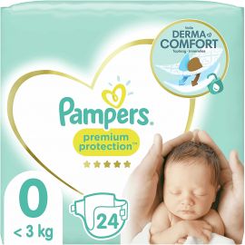 Pampers Premium Protection Nappy Pants Size 0 24 Pack