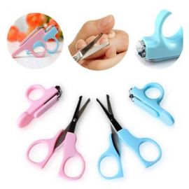 Nail Clipper for Baby Mini Baby Care Scissor/Convenient Daily Baby Nail Care Safety Nail Cutter Set Scissors  | Color - Pink 