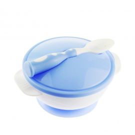 Fish Suction Cup Bowl spoon feeding set