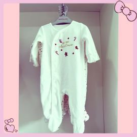 Xmas theme Sleeping suits  for your little one 3-6 Months- My First Christmas