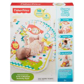 Fisherprice Musical Activity Gym (Colourful Carnival), Newborn play gym designed just for baby with sounds & music- DPX75