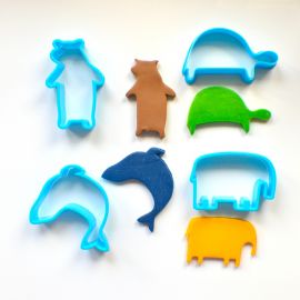 Simply Play Chunky Animal Cutters for Play Dough
