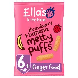 Ella's Kitchen Melty Puffs Strawberry Banana 20G