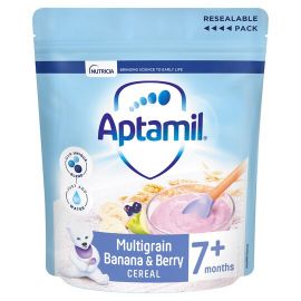 Aptamil Multigrain Banana and Berry Cereal 200g  From 7 months +