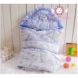 Baby Blanket Blanket Marvel Size - 98cm X 76cm | Color - Blue