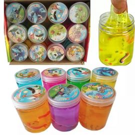 Crystal Mud Slime Jar with Superhero or Unicorn Charm (12 pcs)
