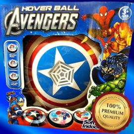 Avengers Air Power Soccer Hover Football Disk Foam With Lights For Kids Is a Great Interactive Soccer Ball Toy With Power Suspension To Give Loads Of Family Fun Time For Indoor And Outdoor Play