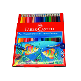 FABER CASTELL WATER COLOUR PENCILS (PACK OF 24)