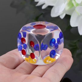 35mm Colorful Transparent Large Dice 6 Sides Board Game