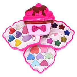 Beauty Girl Fashion Children's Make Up Set - Cupcake Shaped - Cosmetic Toys for Kids