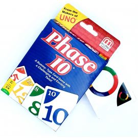 Uno Phase 10 Card Pack - A Rummy Type Card Game with a Challenging & Exciting Twist