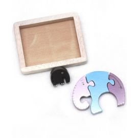 EduToys Artisan Island Jigsaw Puzzle Ã¢â‚¬â€œ Elephant and Baby
