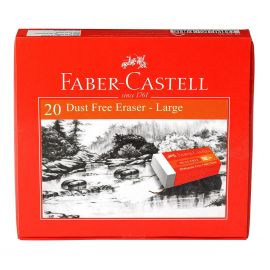 FABER CASTELL 20 DUST FREE ERASERS LARGE