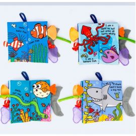 Baby Book Educational Tail Cloth Book 9 ocean tail )