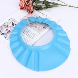Baby Shower Cap Soft Adjustable Baby Bath Head Cap Visor for Washing Hair | Shower Bathing Protection Bath Cap for baby | Color Blue