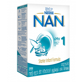 Nestle NAN 1 HMO Starter Infant Formula with Iron Ã Birth to 6 months, 350g Bag in Box Pack