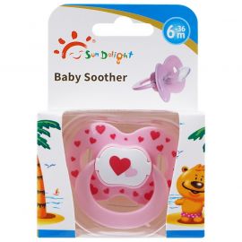 SUNDELIGHT BABY SOOTHER 2 PACK (S) 0-3 MONTH COLOR PINK