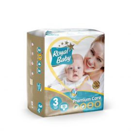 Royal Baby Premium Care Diapers Medium 90 pcs