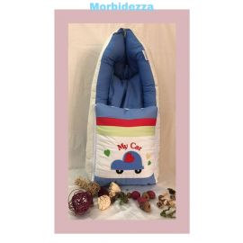 Morbidezza Baby Carry Quilt - Blue Car 