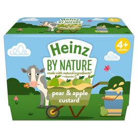 Heinz Pears & Apple Custard Yogurt 4×100g