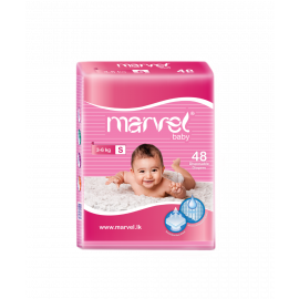 Marvel Baby Diapers Small 48 Pcs