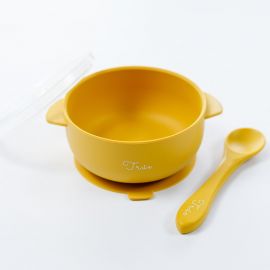 True Silicone Suction Bowl with Lid & Spoon