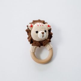 True Crochet Lion Bell Rattle
