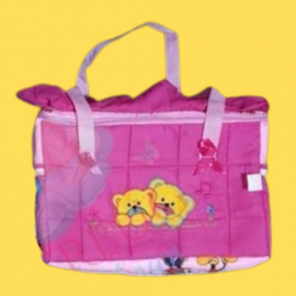 Baby Hospital bag | Clinic Bag | Baby traveling Bag | Nappy Kids storage Carrier Bag | Size Small 36X14X22 cm | Color - Pink