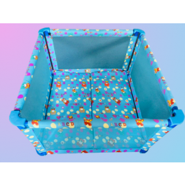 BABY PLAY PEN | BABY PLAY PEN WITH MATTRESS | PLAY PEN | STURDY FRAME | 4 PANELS | 24" (H) X 48" (L)