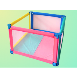 BABY PLAY PEN | BABY PLAY PEN WITH MATTRESS | PLAY PEN | STURDY FRAME | 4 PANELS | 24" (H) X 48" (L)